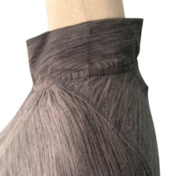 Spyder Shirt Men's Mock Neck Long Sleeve Active Pro Web Grey Stretch Sz Med NWOT - Picture 6 of 13